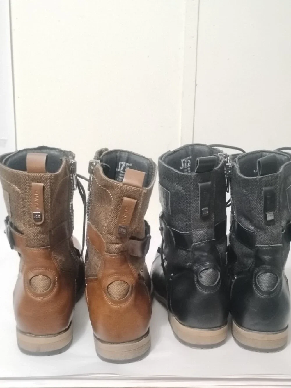 J75 By Jump Defense Deploy Men's 10 Lace-Up Combat Boots - Brown and Black